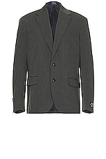 Polo Ralph Lauren Tailored Twill Sport Coat Blazer in Charcoal, view 1, click to view large image.