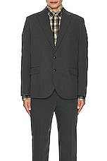 Polo Ralph Lauren Tailored Twill Sport Coat Blazer in Charcoal, view 4, click to view large image.