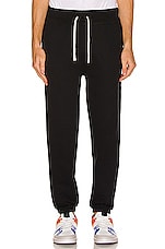 Polo Ralph Lauren Fleece Pant Relaxed in Polo Black, view 4, click to view large image.