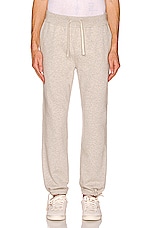 Polo Ralph Lauren Athletic Fleece Pant Straight Leg  in Light Sport Heather, view 4, click to view large image.