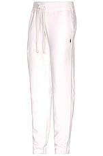 Polo Ralph Lauren Fleece Pant Relaxed in White, view 3, click to view large image.