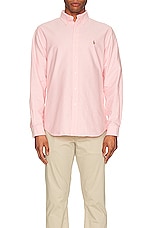 Polo Ralph Lauren Oxford Sport Shirt in Pink, view 4, click to view large image.