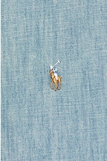 Polo Ralph Lauren Denim &amp; Chambray Sport Shirt in Chambray, view 3, click to view large image.