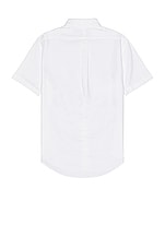 Polo Ralph Lauren Oxford Short Sleeve Shirt in White, view 2, click to view large image.