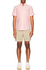 Polo Ralph Lauren Oxford Short Sleeve Shirt in Pink, view 5, click to view large image.