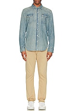 Polo Ralph Lauren Rl Icon Denim Shirt in Rl Western, view 5, click to view large image.