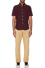 Polo Ralph Lauren Short Sleeve Shirt in Harvard Wine, view 5, click to view large image.