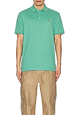 Polo Ralph Lauren Pima Polo in Resort Green Heather, view 4, click to view large image.