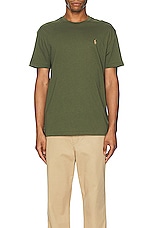 Polo Ralph Lauren Jersey Short Sleeve Tee in Dark Sage, view 4, click to view large image.