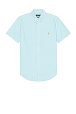 Polo Ralph Lauren Oxford Sport Shirt in Agean Blue, view 1, click to view large image.