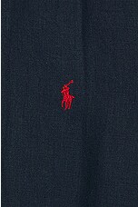 Polo Ralph Lauren Piece Dye Sport Shirt in Newport Navy, view 3, click to view large image.