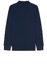 Polo Ralph Lauren Pima Long Sleeve Polo in Navy, view 2, click to view large image.