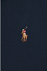 Polo Ralph Lauren Pima Long Sleeve Polo in Navy, view 3, click to view large image.