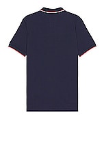 Polo Ralph Lauren Tipped Mesh Classic Polo in Newport Navy, view 2, click to view large image.