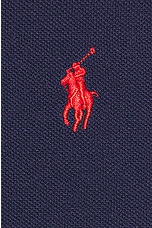 Polo Ralph Lauren Tipped Mesh Classic Polo in Newport Navy, view 3, click to view large image.