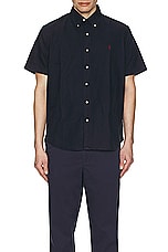 Polo Ralph Lauren Short Sleeve Oxford Shirt in Rl Navy, view 4, click to view large image.