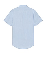 Polo Ralph Lauren Short Sleeve Linen Shirt in Blue Hyacinth, view 2, click to view large image.
