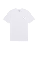 Polo Ralph Lauren Short Sleeve Crewneck T-shirt in White, view 1, click to view large image.
