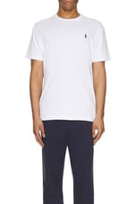 Polo Ralph Lauren Short Sleeve Crewneck T-shirt in White, view 4, click to view large image.