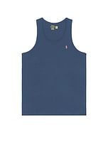 Polo Ralph Lauren Solid Tank in Clancy Blue, view 1, click to view large image.