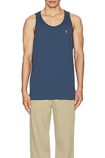 Polo Ralph Lauren Solid Tank in Clancy Blue, view 4, click to view large image.