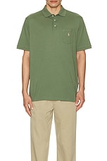 Polo Ralph Lauren Jersey Polo in Cargo Green, view 4, click to view large image.