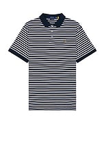 Polo Ralph Lauren Animated Soft Touch Polo in Refined Navy & White, view 1, click to view large image.