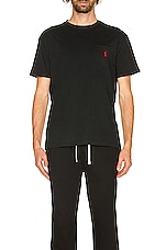 Polo Ralph Lauren Pocket Tee in Black, view 4, click to view large image.