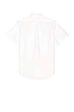 Polo Ralph Lauren Short Sleeve Oxford Shirt in White, view 2, click to view large image.