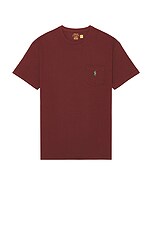 Polo Ralph Lauren Short Sleeve Crewneck Pocket T-Shirt in Red Wine