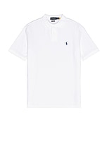 Polo Ralph Lauren Classic Fit Mesh Polo in White, view 1, click to view large image.