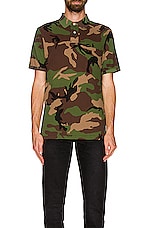 Polo Ralph Lauren Printed Mesh Polo in Surplus Camo, view 3, click to view large image.