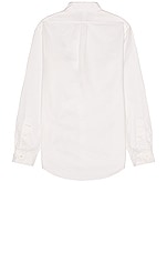 Polo Ralph Lauren Garment Dyed Oxford Shirt in White, view 2, click to view large image.
