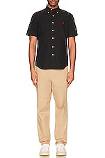 Polo Ralph Lauren Oxford Short Sleeve Shirt in Polo Black, view 5, click to view large image.