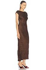 Polo Ralph Lauren Short Sleeve Gown in Dark Brown, view 2, click to view large image.