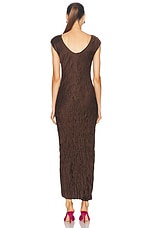 Polo Ralph Lauren Short Sleeve Gown in Dark Brown, view 3, click to view large image.