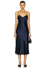 Polo Ralph Lauren Sleeveless Cocktail Dress in Newport Navy, view 1, click to view large image.