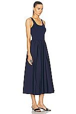 Polo Ralph Lauren Sleeveless Zaha Dress in Cruise Navy, view 2, click to view large image.