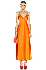 Polo Ralph Lauren Addison Dress in Bright Signal Orange, view 1, click to view large image.