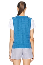 Polo Ralph Lauren Pullover Vest in Blue Orbit, view 3, click to view large image.