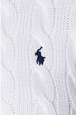 Polo Ralph Lauren Short Sleeve Cardigan in White, view 5, click to view large image.