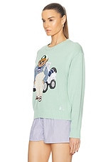 Polo Ralph Lauren Bear Cadet Long Sleeve Pullover in Celadon, view 3, click to view large image.