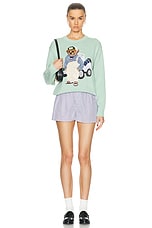 Polo Ralph Lauren Bear Cadet Long Sleeve Pullover in Celadon, view 5, click to view large image.
