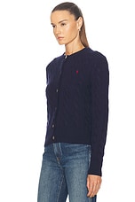 Polo Ralph Lauren Long Sleeve Cardigan in Hunter Navy, view 4, click to view large image.