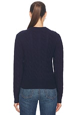 Polo Ralph Lauren Long Sleeve Cardigan in Hunter Navy, view 5, click to view large image.