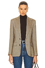Polo Ralph Lauren Heritage Blazer in Brown & Cream Herringbone, view 1, click to view large image.