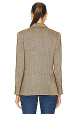 Polo Ralph Lauren Heritage Blazer in Brown & Cream Herringbone, view 3, click to view large image.