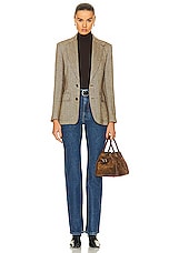 Polo Ralph Lauren Heritage Blazer in Brown & Cream Herringbone, view 4, click to view large image.