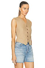 Polo Ralph Lauren Pauline Vest in Monument Tan, view 2, click to view large image.