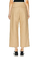 Polo Ralph Lauren Wide Leg Cropped Pant in Monument Tan, view 3, click to view large image.